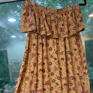 floral off the shoulder summer mini dress